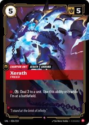 Xerath - Freed | Riftbound: League of Legends | MYP Cards