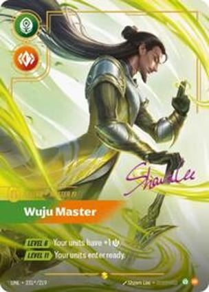 RIFTBOUND Master Yi Wuju Master オーバーナンバー Master Yi - Wuju Master (Signature) | Riftbound: League of Legends