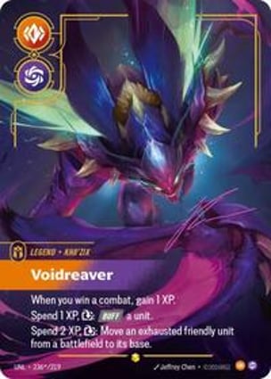 ファイアーレヴォリューション トレーディングカード セット Kha'Zix - Voidreaver (Signature) | Riftbound: League of