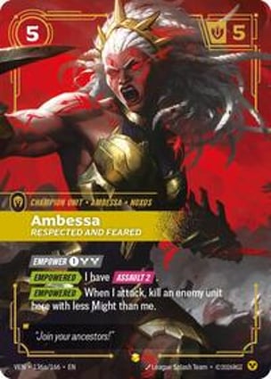 Ambessa, Respected and Feared (Alternate Art) | Riftbound: League