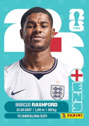 Marcus Rashford - ENG19 | Copa do Mundo 2026 | MYP Cards