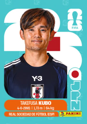 KUBO Takefusa Kubo - JPN12 | Copa do Mundo 2026 | MYP Cards