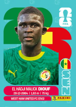 272★サッカー★el-hadji diouf★prostars★フィギュア El Hadji Malick Diouf - SEN7 | Copa do Mundo 2026 | MYP Cards
