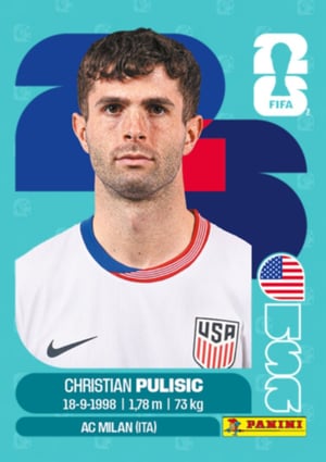 Histórico de Preços - Christian Pulisic - USA16 | Copa do Mundo