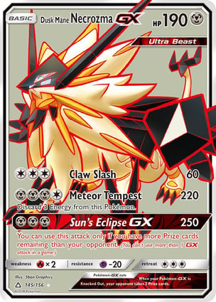 Necrozma Juba Crepúsculo-GX (145/156) / Dusk Mane Necrozma-GX
