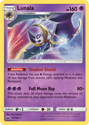 Lunala (070/168) | Pokémon | MYP Cards