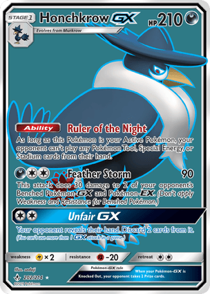 Honchkrow-GX (202/214) | Pokémon | MYP Cards