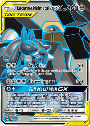Lucario e Melmetal-GX (203/214) / Lucario & Melmetal-GX