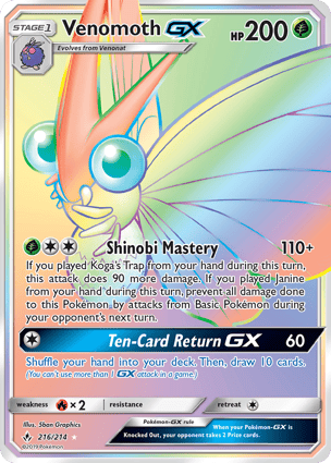 Venomoth-GX (216/214) / Venomoth | Pokémon | MYP Cards