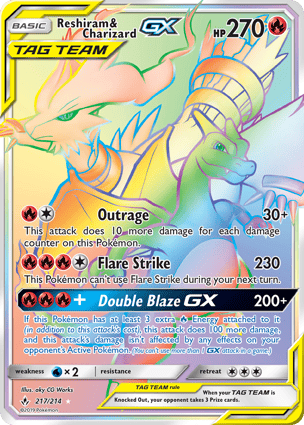 ポケモンカードゲーム Reshiram & Charizard.GX TAG TEAM Gem Min Histórico de Preços - Reshiram e Charizard-GX | Pokémon | MYP Cards