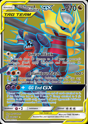 Garchomp e Giratina-GX (228/236) / Garchomp & Giratina-GX