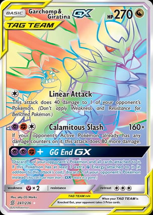 Garchomp e Giratina-GX (247/236) / Garchomp & Giratina-GX