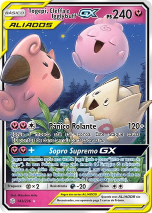 Togepi, Cleffa e Igglybuff-GX (143/236) / Togepi & Cleffa &amp