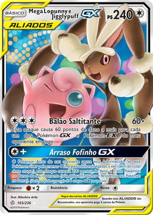 Mega Lopunny e Jigglypuff-GX (165/236) / Mega Lopunny &amp