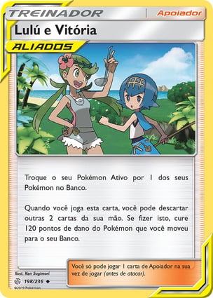 Lulú e Vitória (198/236) / Mallow & Lana | Pokémon | MYP Cards