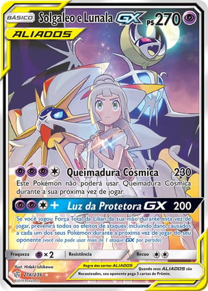 Solgaleo e Lunala-GX (216/236) / Solgaleo & Lunala-GX