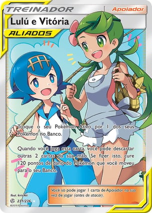 TRAINER'S x1 トレーナーカード ホロ Lulú e Vitória (231/236) / Mallow & Lana | Pokémon | MYP Cards
