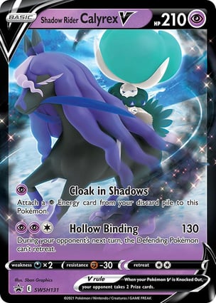 Calyrex Cavaleiro Espectral V (SWSH131) / Shadow Rider Calyrex V