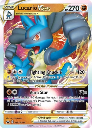 Lucario VSTAR (SWSH214) | Pokémon | MYP Cards