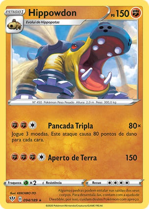 Hippowdon (094/189) | Pokémon | MYP Cards