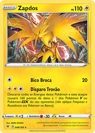 Zapdos (048/185) | Pokémon | MYP Cards