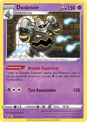 ⚫︎【PSA7】ポケモンカード e ネイティオ ホロ Dusknoir (071/185) | Pokémon | MYP Cards