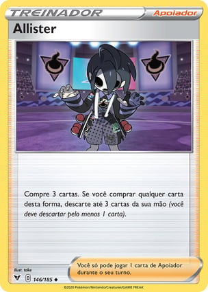 pokemon allister rare league card (146/185) | Pokémon TG24/TG30 / Ultra Rare Card Type / HP / Stage Pokemon - Allister - 179/185