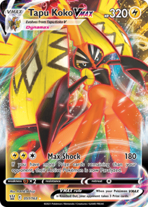 Tapu Koko VMAX (051/163) | Pokémon | MYP Cards