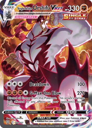 ポケモンカードゲーム Single Strike Urshifu VMAX 168/163 Single Strike Urshifu VMAX (168/163) | Pokémon | MYP Cards