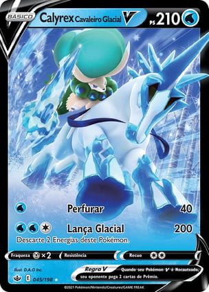 Calyrex Cavaleiro Glacial V (045/198) / Ice Rider Calyrex V