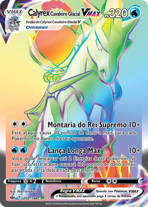 ポケモンカード Calyrex VMAX #086 GEM MT Calyrex Cavaleiro Glacial VMAX (202/198) / Ice Rider Calyrex VMAX