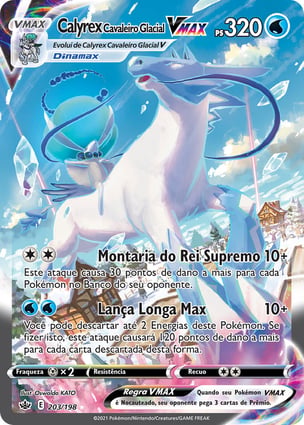 Histórico de Preços - Calyrex Cavaleiro Glacial VMAX | Pokémon