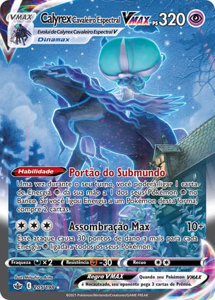 Calyrex Cavaleiro Espectral VMAX (204/198) / Shadow Rider Calyrex