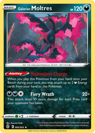 Moltres de Galar (093/203) / Galarian Moltres | Pokémon | MYP Cards