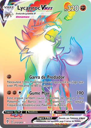 Lycanroc VMAX (213/203) | Pokémon | MYP Cards