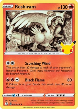 Reshiram (002/25) | Pokémon | MYP Cards