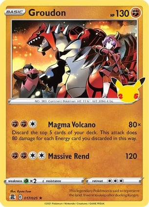 Groudon (017/25) | Pokémon | MYP Cards