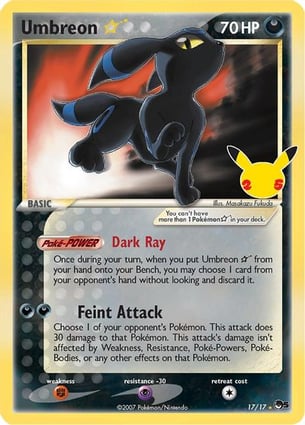 Umbreon ☆ (017/17) | Pokémon | MYP Cards