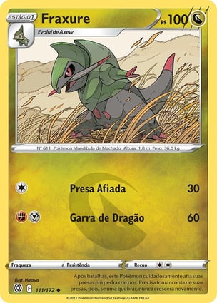 Fraxure (111/172) | Pokémon | MYP Cards