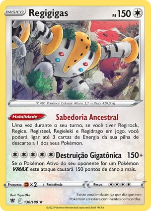 Histórico de Preços - Regigigas | Pokémon | MYP Cards
