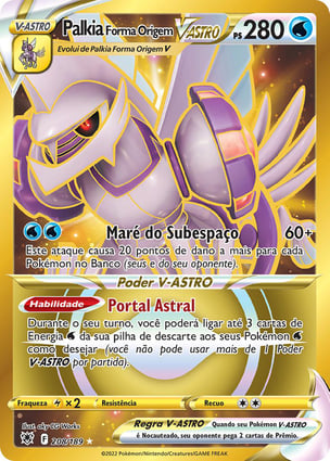Palkia Forma Origem V-ASTRO (208/189) / Origin Forme Palkia VSTAR