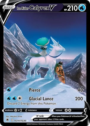 Calyrex Cavaleiro Glacial V (TG14/TG30) / Ice Rider Calyrex V