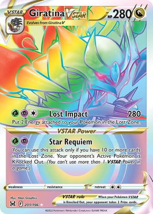 Giratina V-ASTRO (201/196) / Giratina VSTAR | Pokémon | MYP Cards