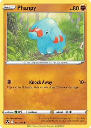 アメリカ購入品 金庫保管品 Phanpy Phanpy (091/195) | Pokémon | MYP Cards