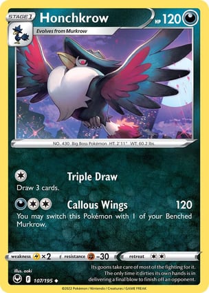 Honchkrow (107/195) | Pokémon | MYP Cards
