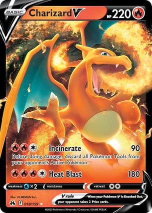 Charizard V (018/159) | Pokémon | MYP Cards