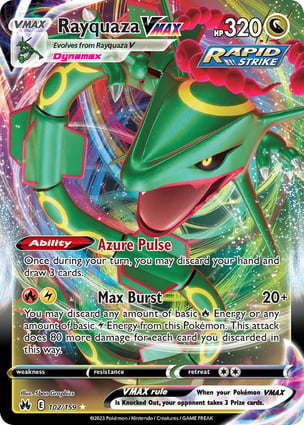 Rayquaza VMAX (102/159) | Pokémon | MYP Cards