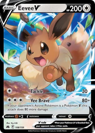 Eevee V (108/159) | Pokémon | MYP Cards