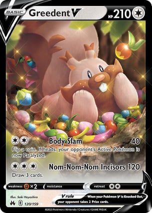 Histórico de Preços - Greedent V | Pokémon | MYP Cards