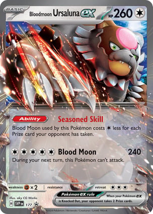 Ursaluna Lua Sangrenta ex (177) / Bloodmoon Ursaluna ex | Pokémon